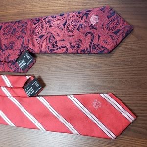2 versace silk men's tie